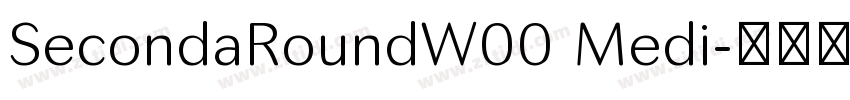 SecondaRoundW00 Medi字体转换